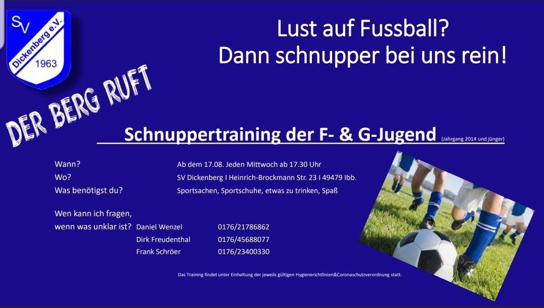 schnuppertraining schnuppertraining